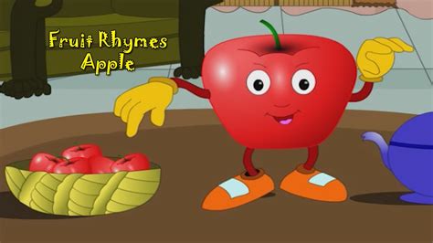 apple rhyme fruit rhymes  children nursery rhymes  kids