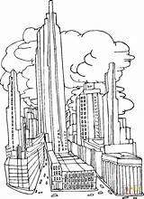 Colorir Rascacielos Ciudades Ausmalbild Ausmalbilder Grattacieli Edificios Imprimir Cidades Altos Grattacielo Laminas sketch template