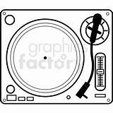 Turntable Vector Clipart Clip Preview Svg sketch template