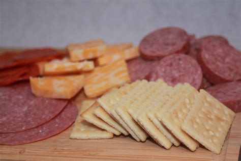 meat cheese crackers bachelor cooking