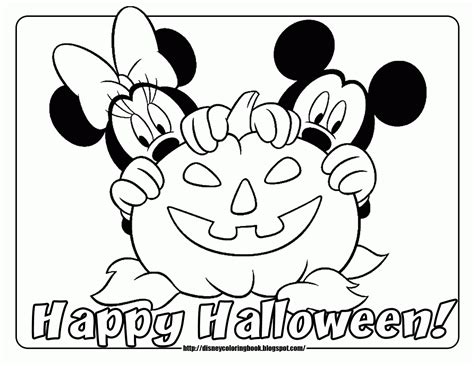 halloween mickey mouse coloring pages coloring home