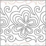 Pantograph Flower Child Mary Power Quilting sketch template