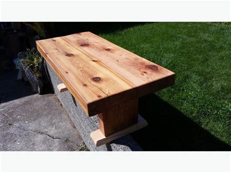 reclaimed oldgrowth red cedar slab coffee table