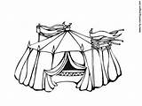 Tent Coloring Circus Pages Getcoloringpages Printable Camping sketch template