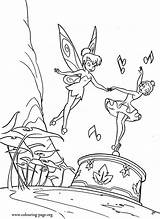 Coloring Pages Tinker Bell Tinkerbell Dancing Singing Colouring Boxtrolls Printable Winnie Movie Popular Fairy Library Clipart Fairies sketch template