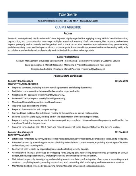 claims adjuster resume samples template   resume examples