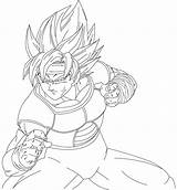 Bardock Pages Coloring Drawing Getdrawings sketch template