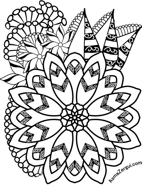 important inspiration  printable coloring pages  adults  flowers