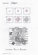 Zentangle Tangle Zen Zentangles Outs sketch template