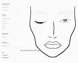 Face Makeup Charts Mac Blank Chart Template Make Artist Sheets Practice Gesicht Templates Sketch Print Search Para Pdf Eye Male sketch template