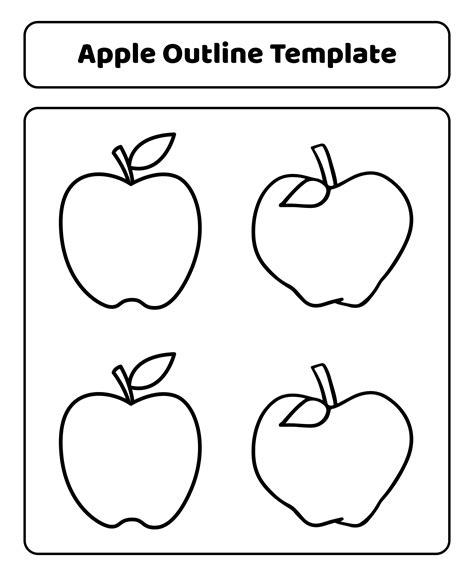 apple printable template printable word searches