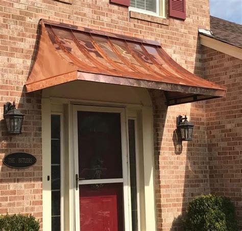 pin  trish anthony  kitchen ideas   copper awning awning front door