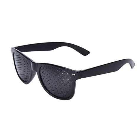 black anti myopia pinhole glasses pin hole sunglasses eye exercise