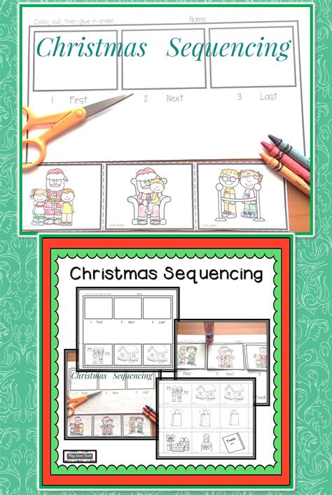 christmas sequencing christmas teaching resources writing center kindergarten writing center