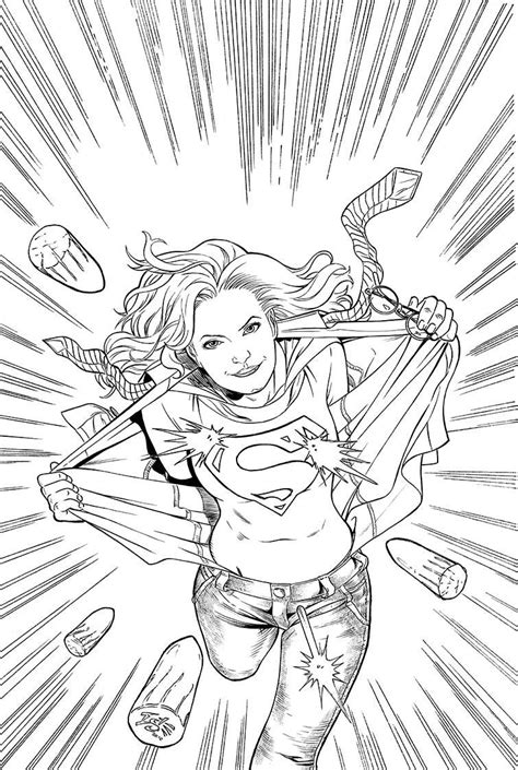 coloring dc supergirl tp