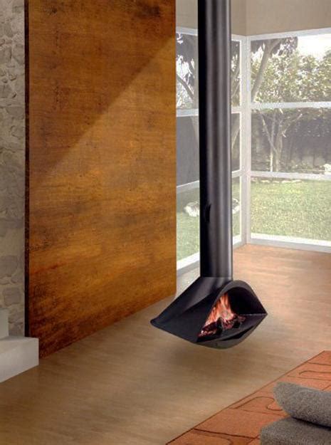 hanging fireplaces adding chic  contemporary interior design