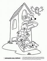 Clifford Zabaw Plac Kolorowanki Dzieci Kolorowanka Puppy Playground sketch template