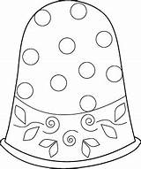 Thimbles Thursday Thimble June First sketch template