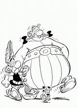 Asterix Coloring Obelix Dogmatix Pages Cartoon sketch template