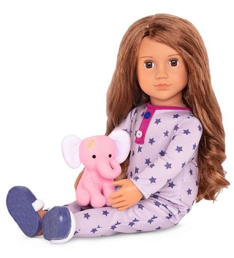 Our Generation 18 Slumber Party Doll Maria Brown Hair And Eyes
