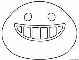 Teeth Emoji Smiling Coloring Google Pages Printable sketch template