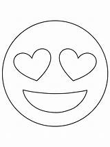 Emoji Coloring Pages Drawings Kids Cute Face Easy Smiley Template Heart Drawing Blank String Simple Mini Templates Printable Ws Valentine sketch template