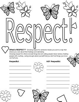 respect coloring pages  kids boringpopcom
