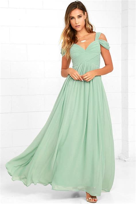 Lovely Mint Green Dress Maxi Dress Bridesmaid Dress 89 00 Lulus