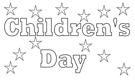 happy childrens day coloring pages childrens day coloring pages