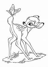 Bambi Coloring Pages Disney Picgifs Printable Colouring Bambie Gif sketch template