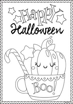 halloween coloring pages  spring girl teachers pay teachers