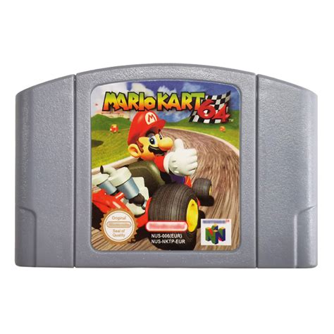 Mario Kart Video Game Cartridge N64 Pal System Game Cards Cartridges
