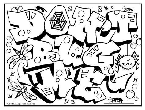 fun coloring pages  graffiti christopher myersas coloring pages