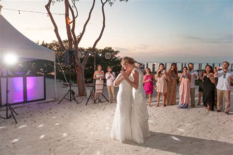 colorful same sex marriage ceremony and reception fl keys