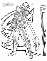 Coloring Pages Thor Ragnarok Getdrawings sketch template