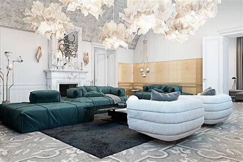 unique living room interior design theme  color roohome