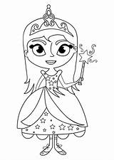 Prinses Varita Wand Zauberstab Prinzessin Colorare Toverstok Principessa Bacchetta Disegno Educima Ausmalbilder sketch template