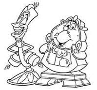 wedding disney beauty   beast coloring pages  ideas