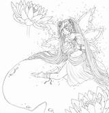 Coloring Fairy Anime Water Pages Deviantart Fantasy Contest Outline Boy Manga Comments Drawings Coloringhome sketch template