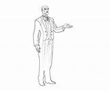 Alfred Batman Coloring Pages Arkham City Pennyworth Face Another sketch template
