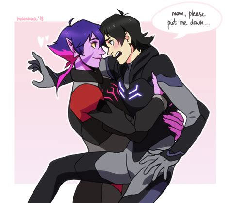mom please keith and his galra mother krolia from voltron legendary
