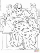 Coloring Pages Prophet Joel Jeremiah Ruth Giotto Printable Michelangelo Boaz Bible Supercoloring David Kids Coloringpages Sistine Chapel Color Getcolorings Drawing sketch template