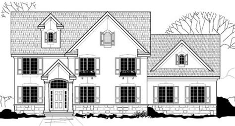 southern colonial house plan  bedrooms  bath  sq ft plan