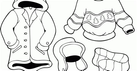 clothing coloring page  preschoolers coloring pages clothes