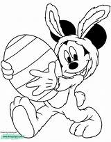 Easter Coloring Mickey Mouse Pages Printable Bunny Disney Minnie Colouring Pdf Egg Kids Print Drawing Disneyclips Ostern Characters Gif Happy sketch template