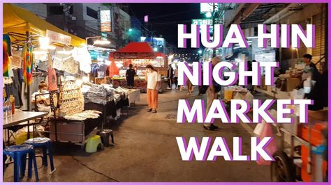 hua hin night market walk hua hin thailand travel youtube