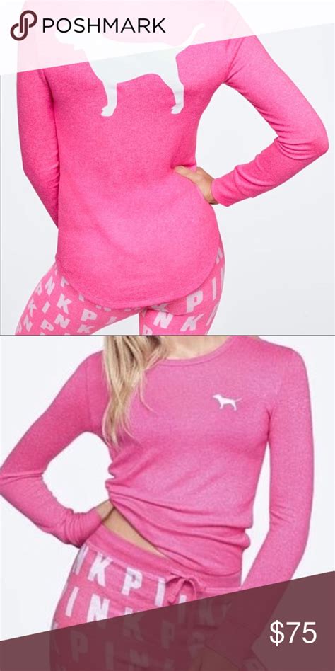 New Victoria’s Secret Pink Pajama Top Large 💗 Pink Pajamas Tops