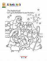 Shepherds Coloring Visit Bible Point Key Videos Activities sketch template