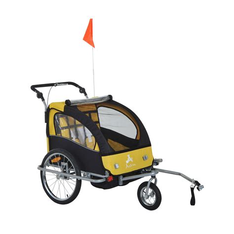 double child bike trailer yellow black walmartcom