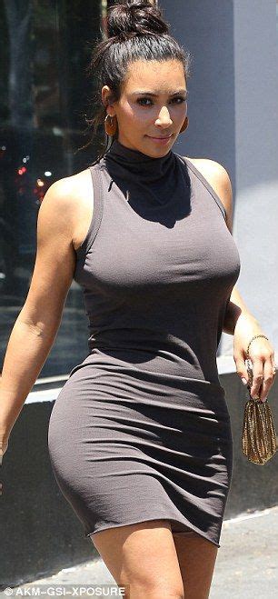 kim kardashian shows off her hourglass figure in strapless